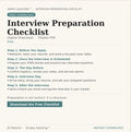 Simply Adulting Interview Preparation Checklist (Free)