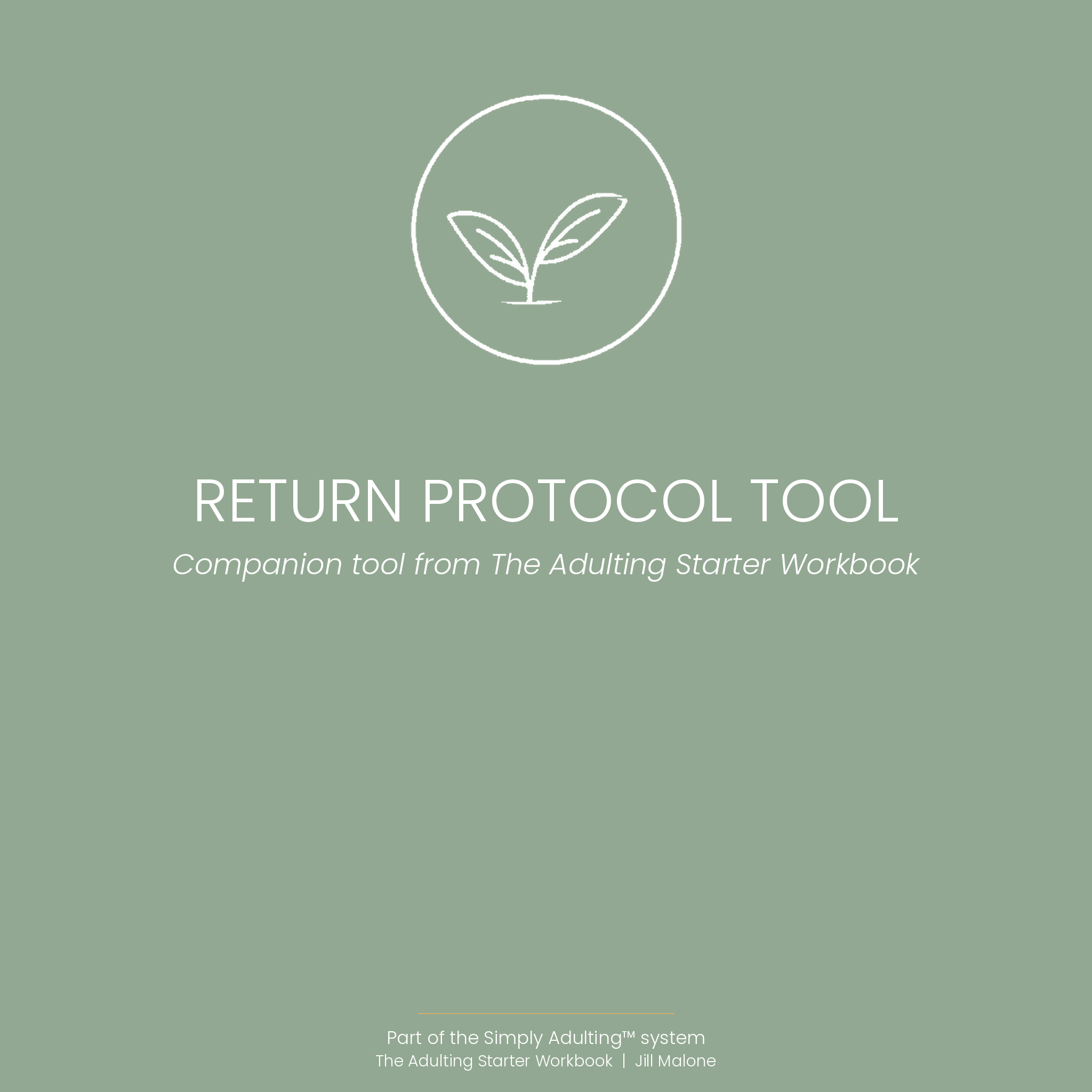 Return Protocol Tool | Simply Adulting™