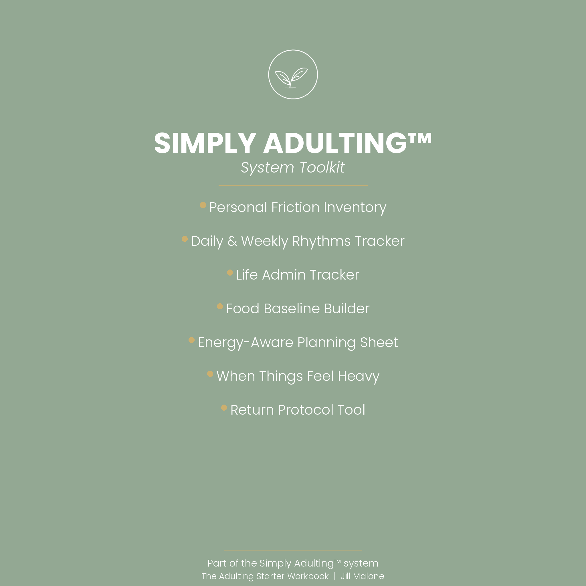 Simply Adulting™ System Toolkit | Full Tool Bundle